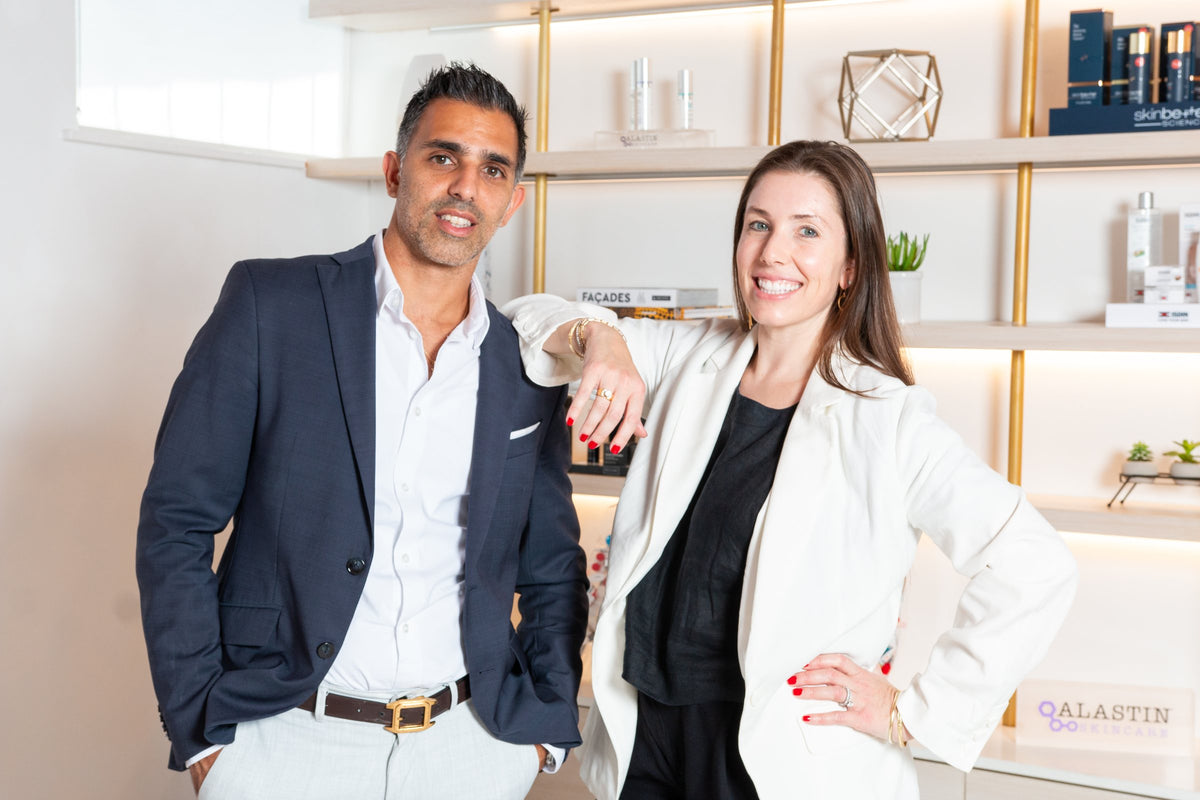Adir Levi and board-certified dermatologist Dr. Cherise Levi, co-founders of Lé Derm Lab