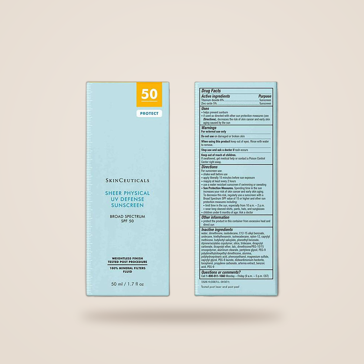 Skinceuticals SHEER PHYSICAL UV DEFENSE SPF 50